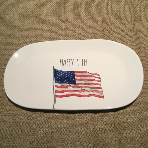 Rae Dunn Holiday Rae Dunn 4th Of July Oval Tray New Large Poshmark
